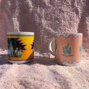Five southwestern mugs. Minimal use. Smoke free home.